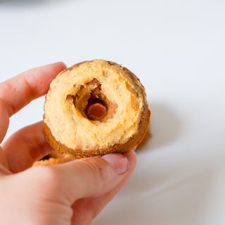 Delicious pumpkin spice donut