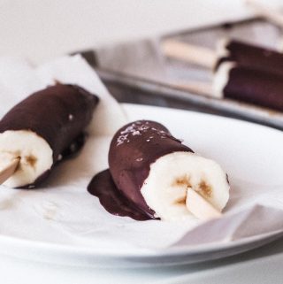 Chocolate Covered Banana pops