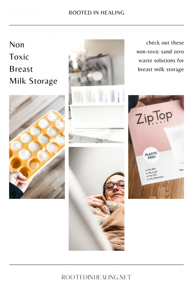 zero waste breast milk storage solutions with four images